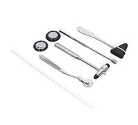 Set di Martelli per Riflessi Neurologici Set di Martelli Neurologici Medici da 5 Pezzi Martello per Riflessi Portatile Multifunzionale in Acciaio Inossidabile per Esame del