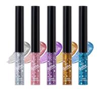 Set Di Mascara Diamantato A 5 Colori | Mascara Di Allungamento 5x, Impermeabili Per Ciglia | Shimmer Scintillante Facile Da Usare Leggero | Primer Lash Lash Di Lunga Durata Per Il Festival Del Cosplay