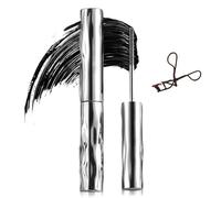 Set di mascara Ultimate Length & Curl: mascara volumizzante e allungante con fibre di seta 4D, anti-sbavature, a lunga tenuta, for ciglia visibilmente sollevate(con piegaciglia)(1 pc)