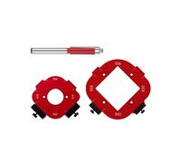 Set di maschere angolari per router in alluminio R10-R50 Precisioni per la lavorazione del legno Modelli di angoli per router facili da usare per la lavorazione del legno