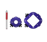 Set di maschere angolari per router in alluminio R10-R50 Precisioni per la lavorazione del legno Modelli di angoli per router facili da usare per la lavorazione del legno