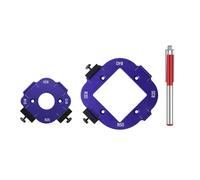 Set di maschere angolari per router in alluminio R10-R50 Precisioni per la lavorazione del legno Modelli di angoli di precisione Maschere per raggio del router facili da usare