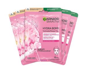 Set di Maschere in Tessuto Garnier SkinActive Hydra Bomb 5 St