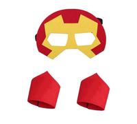 Set di maschere Iron Hero per bambini, maschere di Halloween con braccialetti per ragazzi e ragazze, giocattoli regalo per bambini età 3 4 5 6 7 8 9 10 11 12 feste cosplay