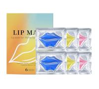 Set di maschere per labbra al collagene, trattamento idratante e rimpolpante per labbra, maschera idratante notturna per labbra morbide e lisce (12 pezzi)