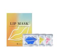 Set di maschere per labbra al collagene, trattamento idratante e rimpolpante per labbra, maschera idratante notturna per labbra morbide e lisce (6 pezzi)