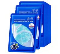 Set di maschere per labbra e occhi - 2 pz di patch sotto-oculari al collagene cristallino per occhiaie e gonfiore & 1 pz di maschera per labbra idratante e moisturizzante, rughe e linee sottili