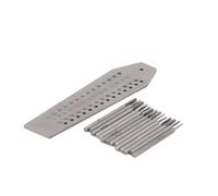 Set di maschi a mano - Strumenti per la creazione di gioielli, set di estrattori per viti a vite | Set di estrattore per viti di fabbricazione di precisione con 14 maschi a scanalatura a