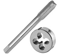 Set di maschi e filiere M10×1 - HSS con scanalatura diritta, filettatura a macchina, maschio a vite destro e filiera rotonda for la lavorazione dei metalli