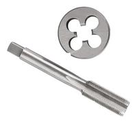 Set di maschi e filiere M26 HSS, passo 0,5-3 Flauto dritto Filettatura a macchina Maschi a vite destra Filiera rotonda(M26X0.75)