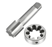 Set di maschi e filiere metrico M58, passo da 1,5 mm a 2 mm in acciaio ad alta velocità con scanalatura diritta for filettatura a macchina destra Filiera tonda(M58x1.5)