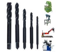 Set di maschi filettati HSS neri per m3 M5 per utensili manuali M6 M8, nero | per misure da m3 a M8 incluse, design a punta a spirale, acciaio alto, finitura nera, filettatura precisa