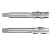 Set di maschi UNF DIN 2181 HSS rettificati, ideali per filettatura manuale in metallo, plastica e riparazioni.