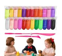 Set di massa Knette per la massa di modellazione creativa per bambini con colorati, argilla artigianale morbida per il gioco fantasioso giocando plastiline colorate non tossiche come giocatt