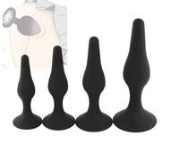 Set di massaggio manuale di coppia in silicone nero 4 pezzi/set
