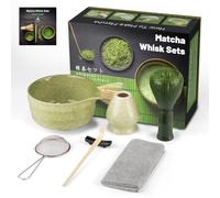 Set di Matcha per Cerimonia Giapponese,Cofanetto Matcha per la Cerimonia del tè, Può anche Essere Offerto Come Regalo ad Amici o Colleghi