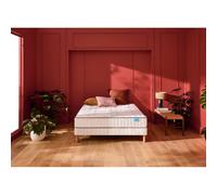 Set di materasso con 580 molle insacchettate a 3 zone e base letto, COSY LIT 2 Bianco 2 x 80 x 200 cm