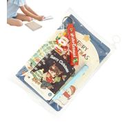 Set di materiale da scrittura per bambini | taccuino natalizio con penna, portachiavi natalizio | per bambini e studenti, scuola di casa, sala delle lezioni, studio, presa di appunti e