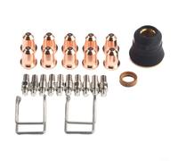 Set di materiali di consumo per taglio al plasma con 24 pezzi di punta per elettrodi per Chicago Electric 95539 95413 60767 95136 e Razorweld CUT 45, include PD-116-8 PR-110 PC0116 PE0106 CV0010