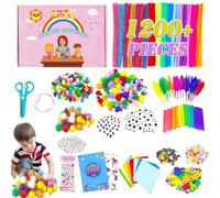 Set di materiali per e mestieri per bambini, set d'arte per bambini materiali da attività,Kit di giocattoli per interattive con | Prodotti creativi per giocattoli fatti a mano per casa, scuola, classe