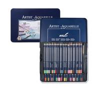 Set di matite acquerellabili con pennello fine matite colorate in legno in custodia in metallo matita colorata per artisti per colorare schizzi matite da schizzi all'aperto