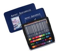 Set di matite acquerellabili con pennello fine matite colorate in legno in custodia in metallo matita colorata artista per colorare schizzi forniture artistiche scolastiche