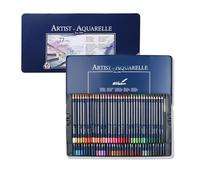Set di matite acquerellabili con pennello fine matite colorate in legno in custodia in metallo matita colorata per artisti per colorare schizzi matite da schizzi all'aperto