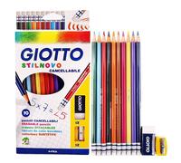 Set Di Matite Colorate Cancelleri Giotto Include 10 Matite, Temperamatite, Gomma