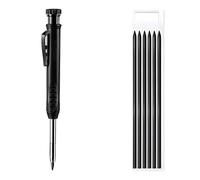 Set di matite da carpentiere solide, matita meccanica for la lavorazione del legno, 3 colori di ricambio, strumento di marcatura for carpentiere, scribacchino ad arco(13 style)