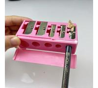 Set di matite per eyeliner e sopracciglia con 5 fori e 4 fori, di alta qualità, rosa, con temperamatite, pratico e multifunzionale, portabile, 1 pezzo, per trucco, economico, decorazione camera, vanit