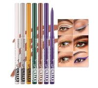 Set di matite per occhi, matita per occhi opaca con glitter, eyeliner retrattile cremoso, pigmentato ad asciugatura rapida, resistente all'acqua e alle macchie, crea linee audaci e definite (#01-06)