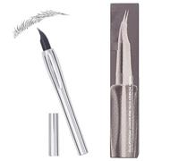 Set Di Matite Per Sopracciglia E Eyeliner - Per Sopracciglia Con Punta Spessa E Fine Retrattile, Trucco Professionale Con Pennello Pewr Sopracciwglia, Meccanica Ultra Fine Naturale Di Lunga Dur