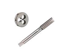 Set di matrici metriche for maschi a mano destra M1-M12 da 2 pezzi, kit di utensili for maschiatori e matrici rotonde, kit di utensili for maschiatura for filettatura manuale(M4x0.7)
