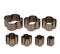 Set di matrici per punzonatura in pelle da 7 pezzi, set di utensili per taglierina in pelle Stampo per punzonatura fatto a mano in acciaio al carbonio con un foro per punzonatrice