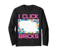 Set di mattoncini Colorati I Click Bricks Toy Builder Hobby Maglia a Manica