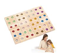 Set di mattoncini da costruzione in legno per bambini, blocchi impilabili arcobaleno | Set di giocattoli impilabili a forma di torre arcobaleno in acrilico, giocattolo da costruzione sensoriale per e