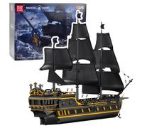 Set di mattoncini da costruzione "Nave Pirata Perla Nera", 5266 pezzi.