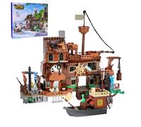 Set di mattoncini da costruzione per navi pirata, per bambini, ragazze, ragazzi, a partire dai 6 anni in su