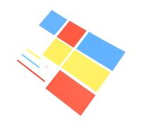 Set di Mattoncini Educativi in plastica per Costruzioni, Set di Matematica Creativa Interattiva per Bambini, con Scatola per Giochi Al Coperto e All'aperto