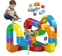 Set di mattoncini modulari con ricarica USB, treno natalizio per bambini dai 3 ai 6 agli 8 anni (81 pezzi)