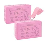 Set Di Mattoncini Per Yoga: Blocco Di Equilibrio In Doppia Schiuma, Ausilio Per Esercizi Portatile, Comodo Assistente Per Lo Stretching | Strumento Per Uomini, Donne, Principianti, Studio, Pi