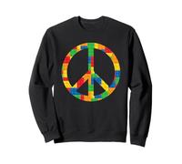 Set di Mattoni per Bambini, Segno di Pace, Hippie, colorato Felpa