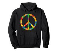 Set di Mattoni per Bambini, Segno di Pace, Hippie, colorato Felpa con Cappuccio