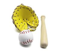 Set di mazza da baseball e palla da baseball per neonati, accessori per servizi fotografici per bambini in posa per mazza da baseball appena nata