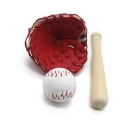 Set di mazza da baseball e palla da baseball per neonati, accessori per servizi fotografici per bambini in posa per mazza da baseball appena nata