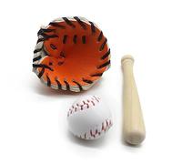 Set di mazza da baseball e palla da baseball per neonati, accessori per servizi fotografici per bambini in posa per mazza da baseball appena nata