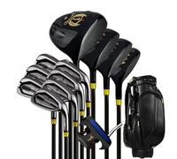 Set di mazze da golf, 13 pezzi, include legno, ferro, putter, sacca da golf, attrezzatura completa per principianti e appassionati, perfetto per sport all'aria aperta