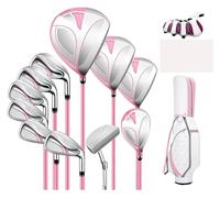 Set di mazze da golf da donna, set completo per allenamento con mazze in lega di carbonio per destrorsi per imparare e fare pratica