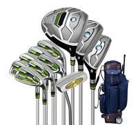 Set di mazze da golf in acciaio inox, 12 pezzi, con borsa, mazze da golf e giochi all'aperto, ideali per uomini e ragazzi