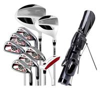 Set di mazze da golf per principianti, confezione da 9 pezzi, con aste in carbonio e supporto